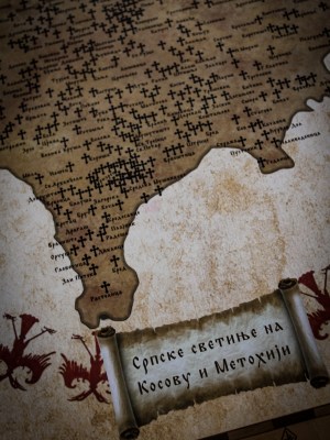 Mapa svetinja na Kosmetu