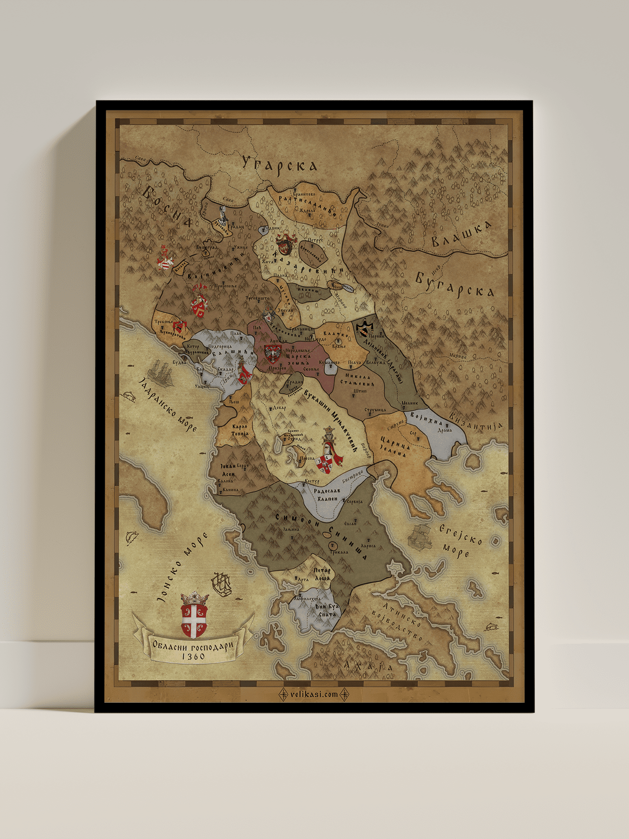 Mapa oblasnih gospodara